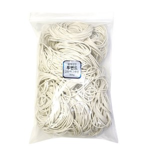 열에 강한 고탄력 고무줄 투밴드 화이트 300g, 1개