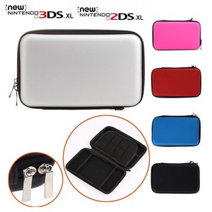 닌텐도 GBA NDS 2DS 3DS XL 본체 케이스 하드 파우치, 실버, 1개