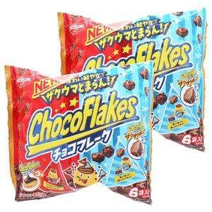 닛신 어소트팩 초코플레이크 3개입 + 바삭바삭 팝 3개입, 60g, 2개