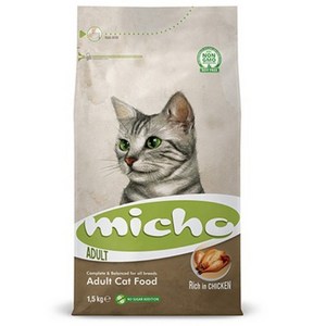 미초 어덜트 캣 사료, 닭, 1.5kg, 1개