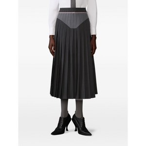 톰 브라운 집업 플리츠 미디 스커트