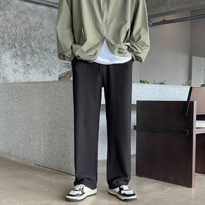 데일트 남자 밴딩 스판 와이드 링클프리 슬랙스 팬츠