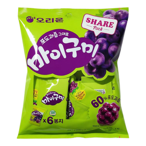 오리온 마이구미 포도과즙 259.2g 대용량 젤리, 259.2g, 2개