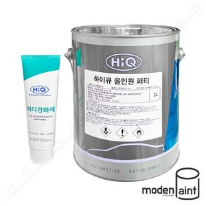 노루페인트 하이큐 올인원 퍼티 3L 2액형 폴리 퍼티 경화제 포함, 1개