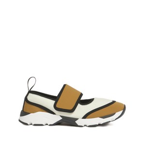 마르니 터치 스트랩 스니커즈, Italy 38(KR 250), 화이트계열+브라운계열