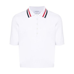 톰 브라운 RWB 스트라이프 폴로 셔츠, 화이트계열, Numeric 3(KR 105)