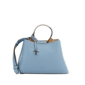 토즈 로고 참 레더 토트 백