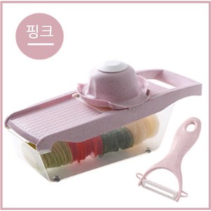 올인원 다기능 사각 채칼, 핑크