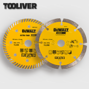 디월트 4인치 다이아몬드날 타일날 그라인더날 커팅 절단날, 15mm 석재용 마른날, 2개