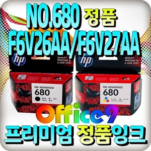 HP No.680 정품잉크, F6V27AA 검정, 1개