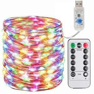 USB포트 200LED 벽 트리 전구 20m 와이어 크리스마스 장식 꼬마 줄 조명, USB200LED줄장식조명(컬러색)