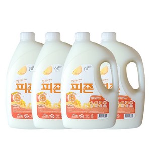 피죤 섬유유연제 옐로우미모사 본품, 2.5L, 4개