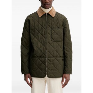 발리 코듀로이 칼라 퀼팅 재킷, 그린계열, L(KR 105)