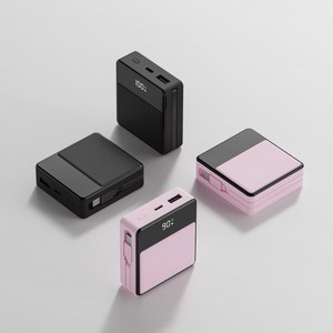 미니덕트 쿼드로 22.5W PD 고속충전 빌트인 케이블 보조배터리