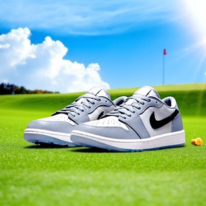 [백화점정품] 나이키 에어조던 1 로우 남녀공용 연예인 골프화 울프 그레이 (STREETNOVA 골프화파우치증정)