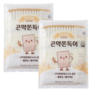 득이네 곤약쫀드기 인절미맛, 375g, 2개