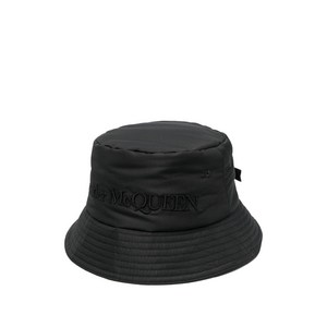 알렉산더맥퀸 로고 자수 버킷 햇