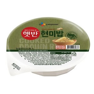 햇반 100% 현미 건강한 즉석밥, 130g, 24개