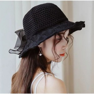 라이엔느 여성 버킷햇 접이식 벙거지 모자