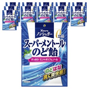 Kanro 슈퍼멘솔 목캔디 80g x 12봉지, 80g, 12개