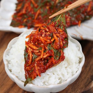 셰프애찬 별미 밥도둑 마늘 밤 깻잎 김치, 300g, 1개