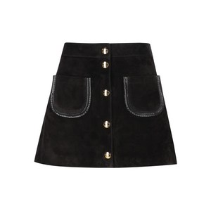 셀린느 버튼 디테일 포켓 스커트