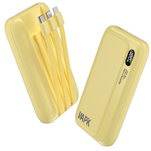 PD 22.5W QC3.0 일체형 고속충전 보조배터리 M1 10000mAh 잔량표시