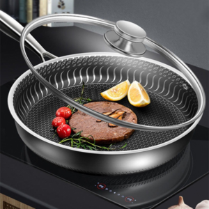 Tiger Pavilion 316 스테인리스 스틸 프라이팬 뚜껑포함