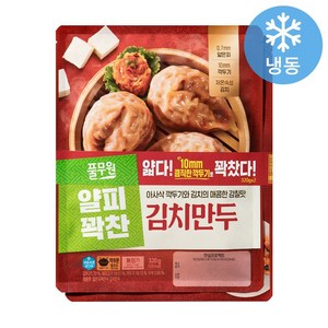 풀무원 얇은피 꽉찬속 김치만두, 320g, 4개