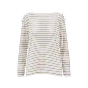 엠포리오아르마니 스트라이프 티셔츠, 화이트계열+베이지계열, Standard M(KR 66)