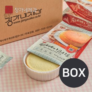 장가네제과 수제 화이트 케이크시트 미니 1BOX, 24개, 120g