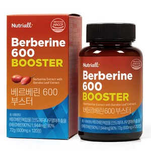 베르베린 600 부스터 식약청 HACCP 인증 4개월분, 120정, 1개