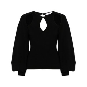 끌로에 컷아웃 스웨터, 블랙계열, Standard XS(KR 55)