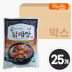 부광식품 즉석 닭개장 600g (25개) 대용량 원팩 밀키트 식당용 업소용 가정용 냉동, 25개