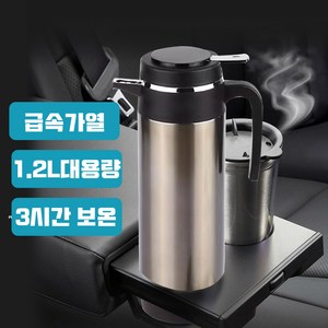 피코카 차량용 전기포트 자동차 주전자 12V 24V, 750ml