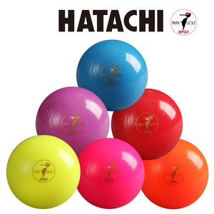국제경기용 하타치 파크골프공 PH3400 샤인, 빨강, 1개입, 1개