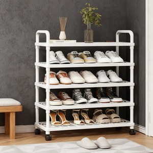 Tiger Pavilion 이동형 신발정리대 5단, 화이트, 1개
