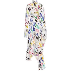 발렌시아가 아티스트 두들 트위스트 드레스