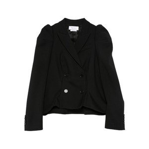 알렉산더맥퀸 퍼프 소매 더블 브레스티드 재킷