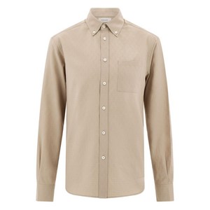 페라가모 모노그램 버튼다운 셔츠, 베이지계열, M(KR 40)