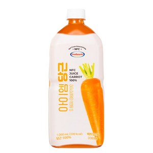 100% NFC 착즙 보넬드 아이엠 당근 주스 즙, 1L, 1개