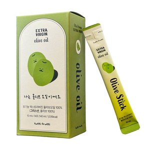 뚜띠프루티 나는 올리브오일이에오 유기농 엑스트라버진 올리브오일 스틱, 14개, 10ml