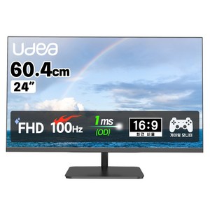 유디아 FHD 제이씨현 EDGE 유케어 VA 홈엔터 100Hz 24인치 모니터, ED2438SC-VA(일반), 60.4cm