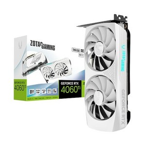 ZOTAC GAMING 지포스 RTX 4060 Ti TWIN Edge OC D6 8GB White