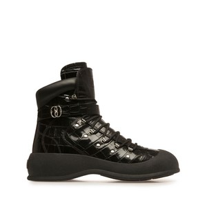 발리 클리프 크로커다일 엠보스드 부츠, Europe 42(KR 270), 블랙계열