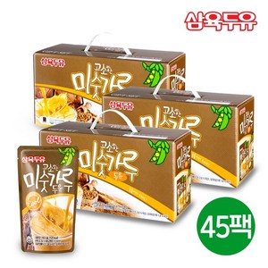 [KT알파쇼핑][삼육두유] 고소한 미숫가루 두유 190ml 45팩, 45개