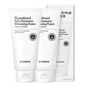 피지 92%개선 여드름완화 클렌징폼 모공세정 시카엑소좀 진정보습 약알칼리 저자극 블랙헤드 피지제거 논코메도제닉, 120ml, 2개