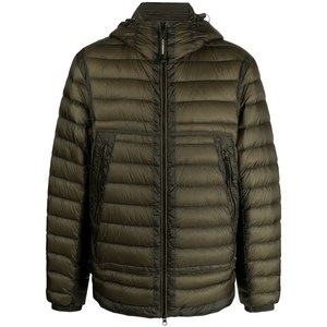 C.P.컴퍼니 로고 지퍼 패딩 재킷