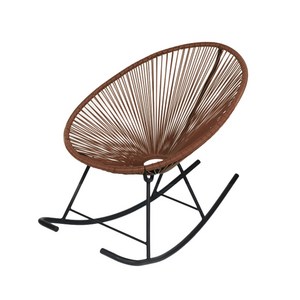 아카폴코 흔들의자 실내 라탄 안락 의자, 뉴 코드스윙체어-커피
