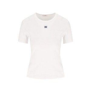 셀린느 트리옹프 자수 셔츠, 화이트계열, XS(KR 44)